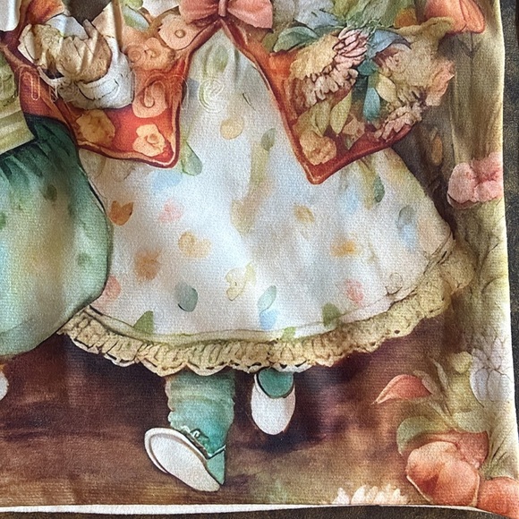 NWT Beatrix Potter Peter Rabbit inspired fairytale fantasy throw pillow cover OS - Picture 6 of 16